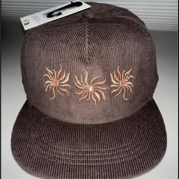 Billabong Other - Billabong Brown Corduroy Cap with Embroidered Design